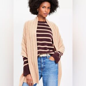 Loft cashmere wrap one size new